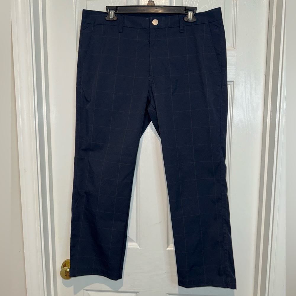 Bonobos Blue Striped Slim Straight Pants. Size 35 x 30